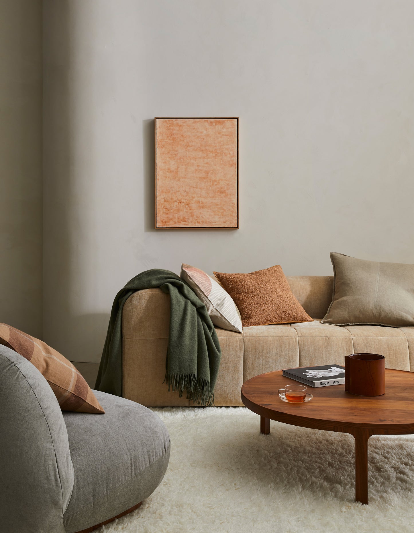 Como Linen Cushions | Olive