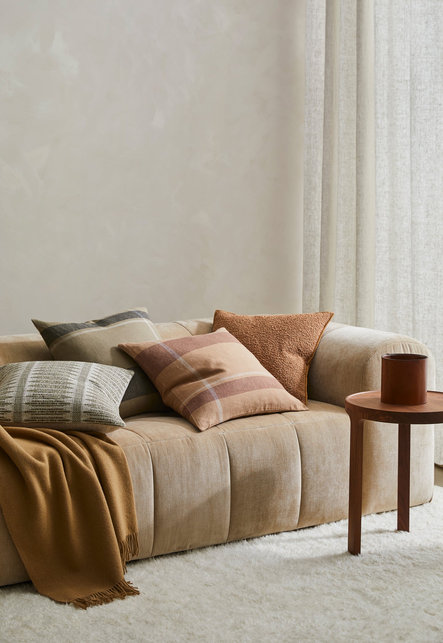 Caramel Throw Blanket - 100% New Zealand Wool