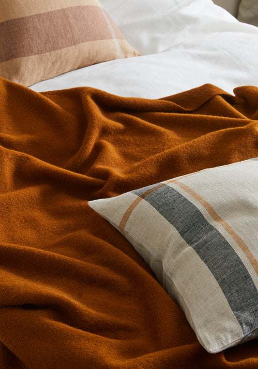 Spice Throw Blanket - 100% New Zealand Wool