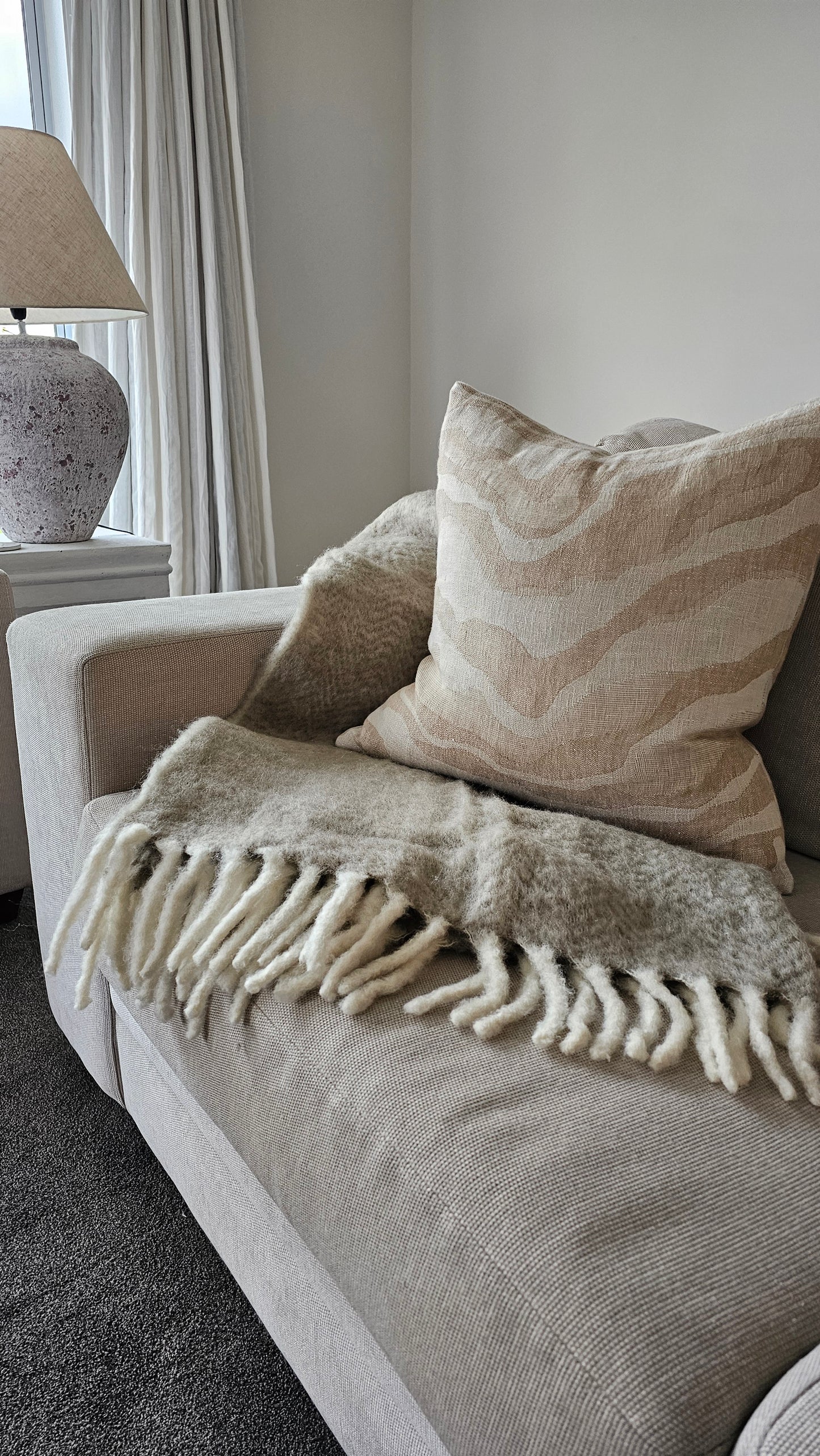 NZ Wool Throw Blanket | Natural - SAVE $100!