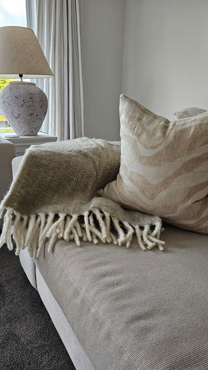 NZ Wool Throw Blanket | Natural - SAVE $100!