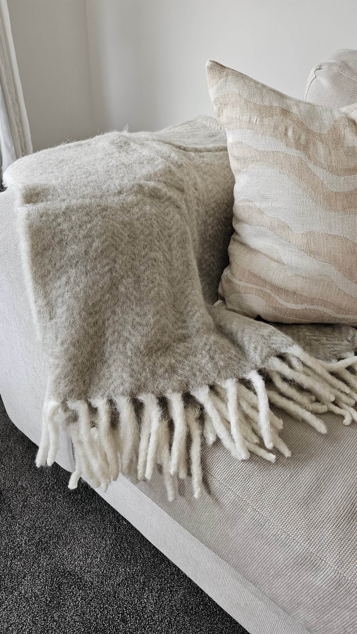 NZ Wool Throw Blanket | Natural - SAVE $100!