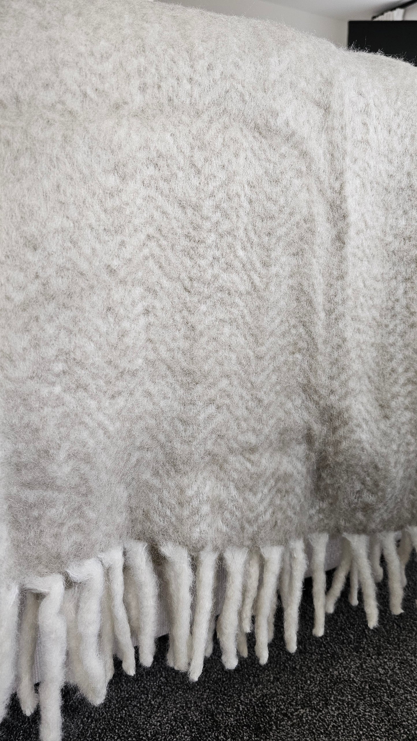 NZ Wool Throw Blanket | Natural