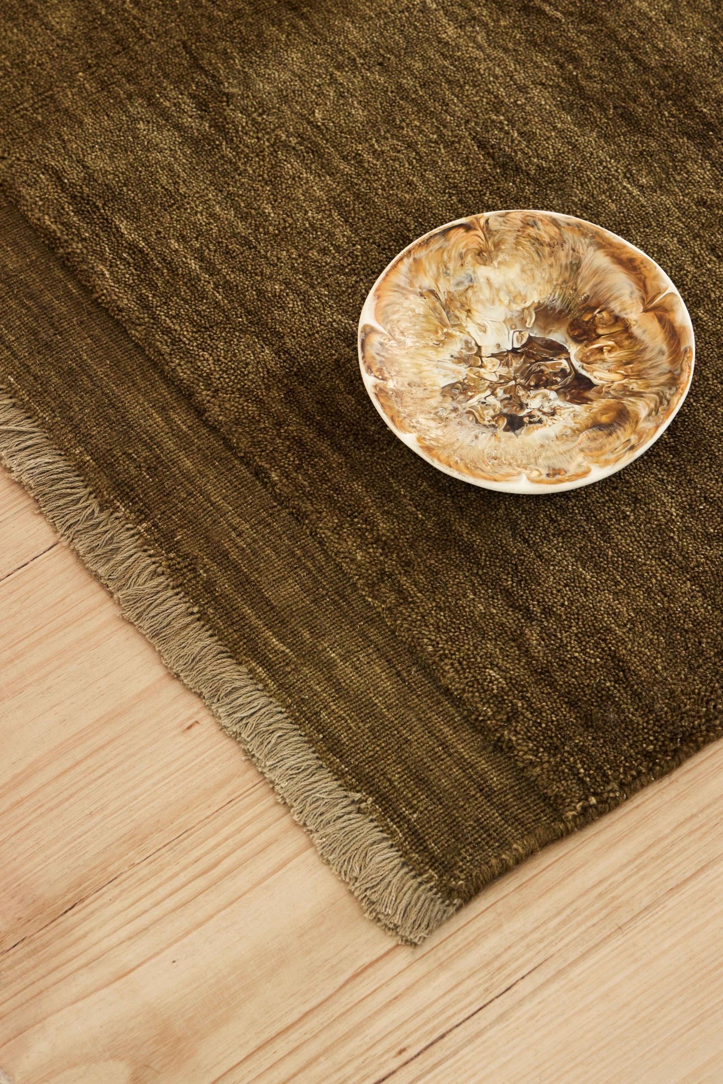 Silvio Floor Rug | Moss | 100% Wool