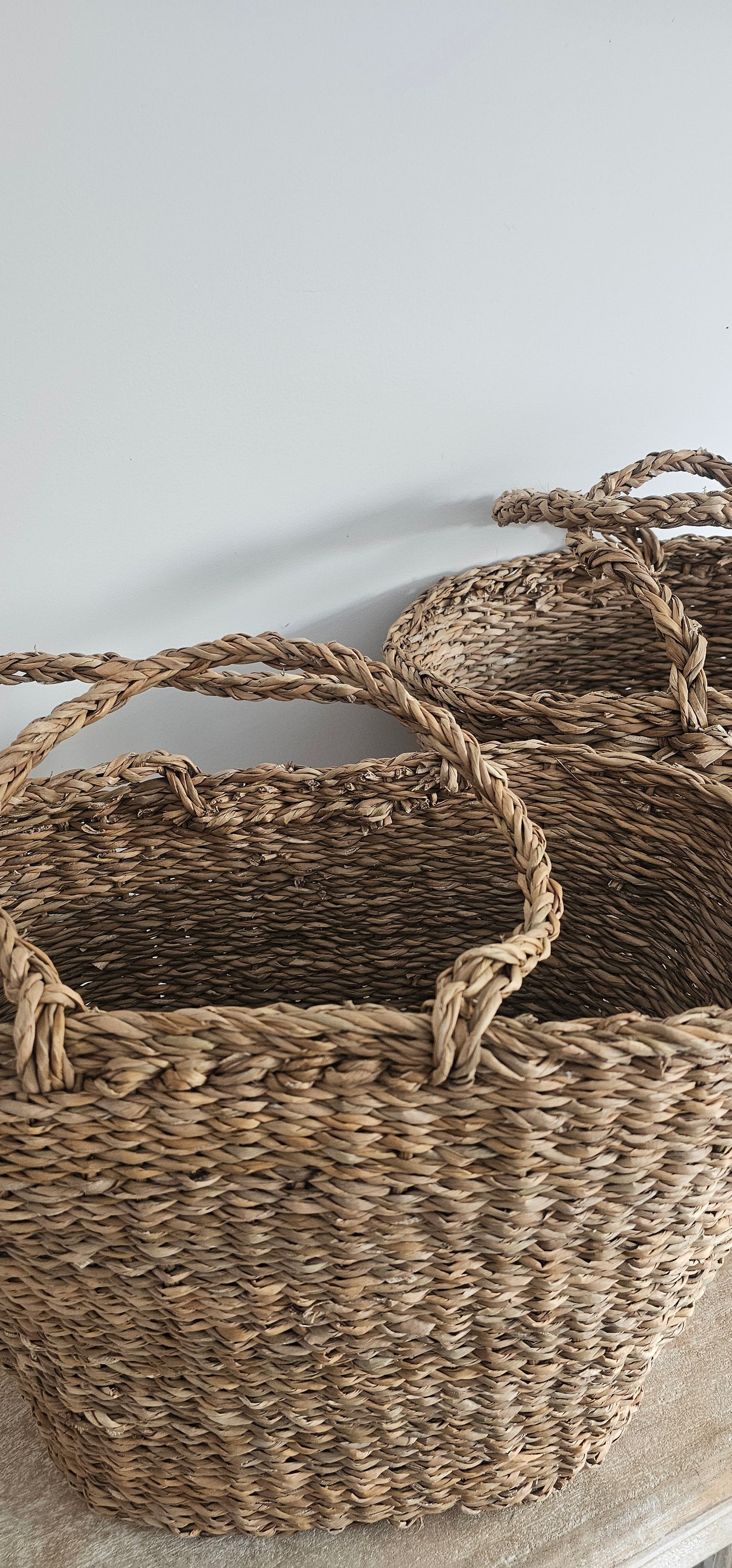 Seagrass Oval Shopping Baskets