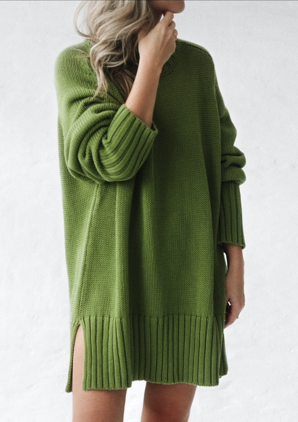 Turtleneck Sweater | Green