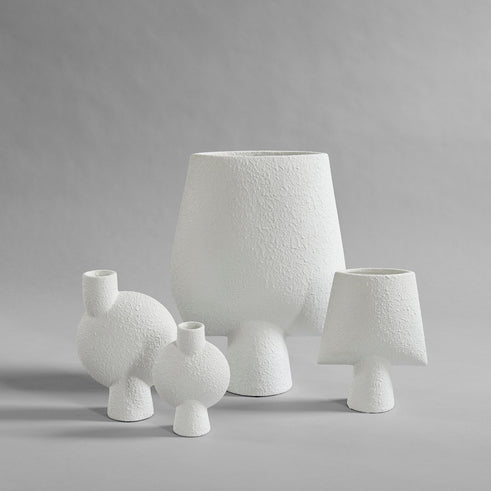 Sphere Vase Bubl Mini Bone White