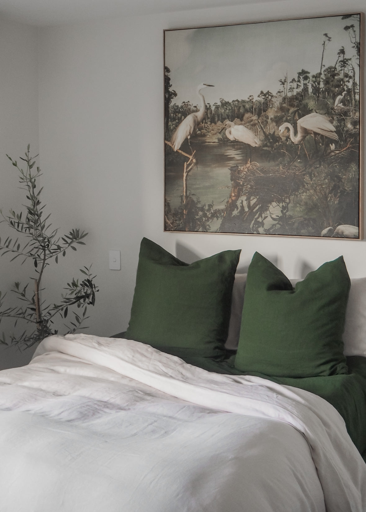 Soft Taupe Linen Duvet