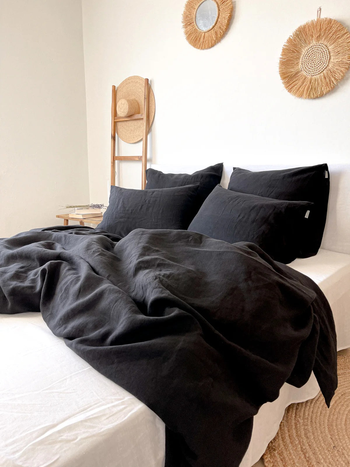 Linen Duvet Cover | Black
