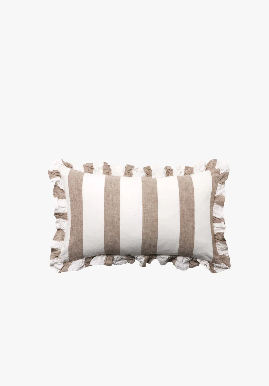 Café Striped Linen Cushion