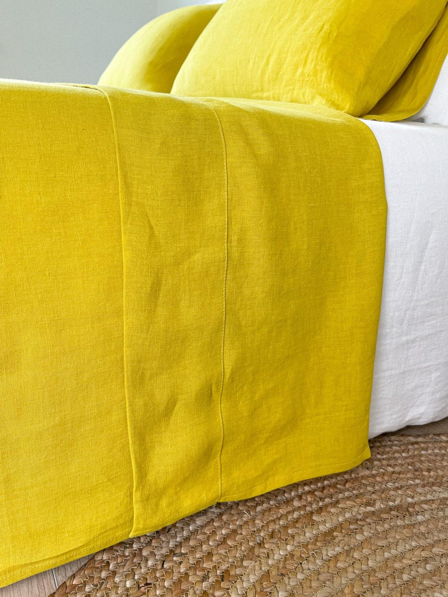 Linen Duvet Cover - Citrine