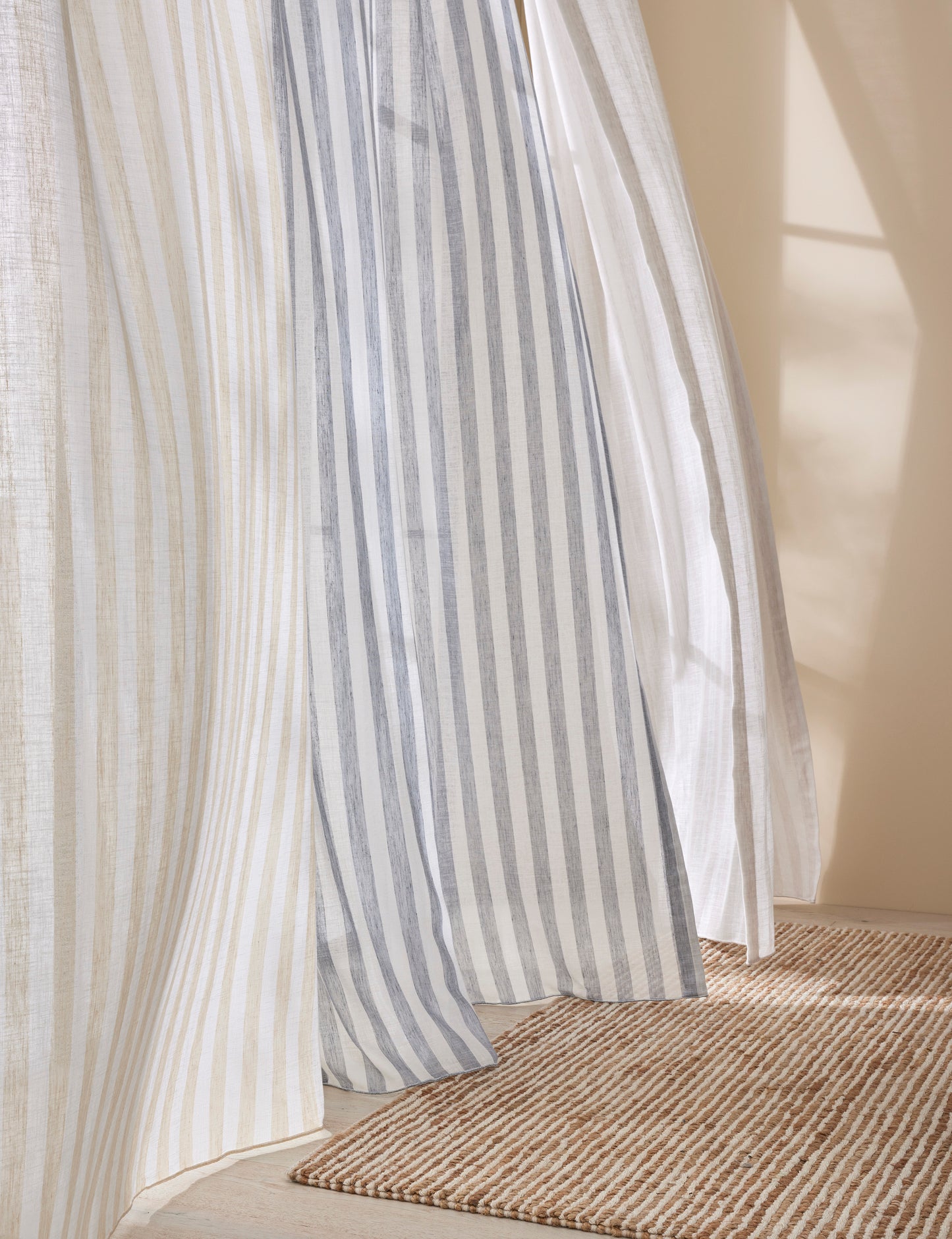 Stripe Linen Sheer Curtains