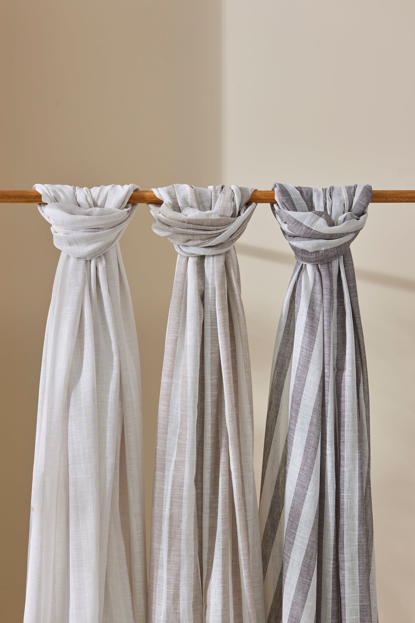 Stripe Linen Sheer Curtains