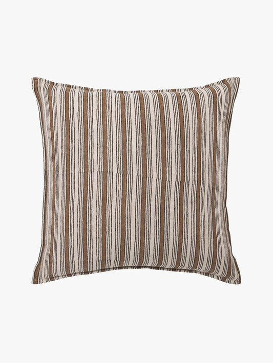 Bronze Stripe - Pure Linen Cushion