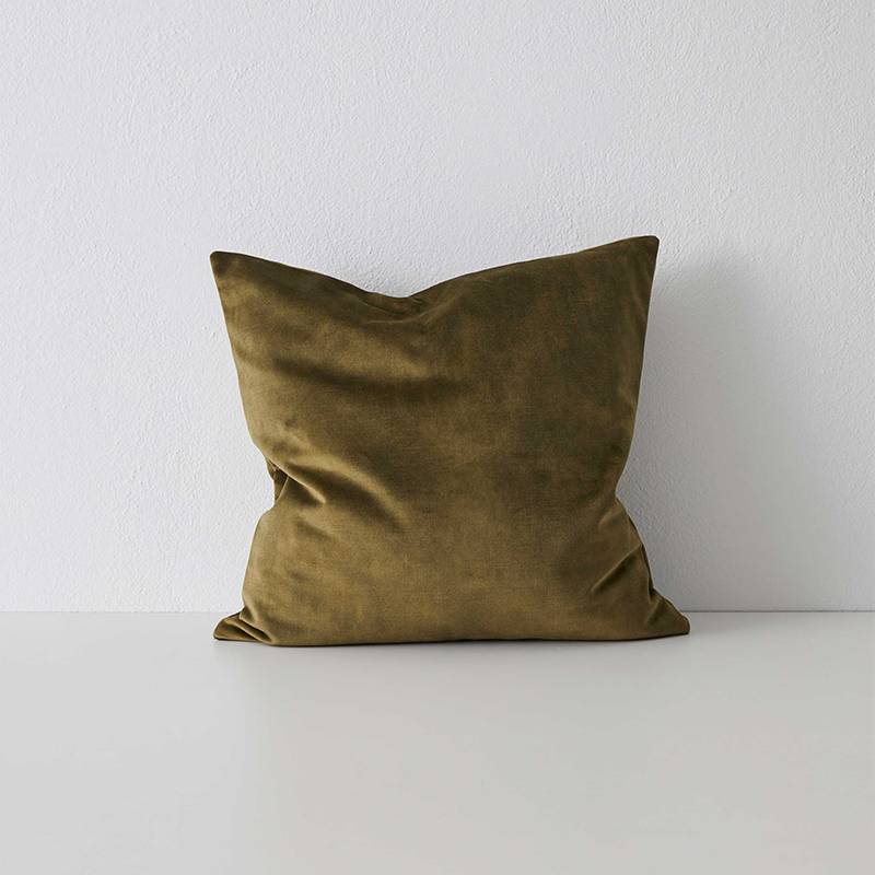 Velvet Cushion | Moss