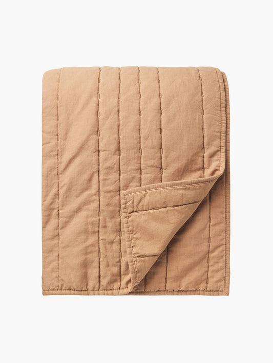 Linen & Cotton Quilt | Caramel