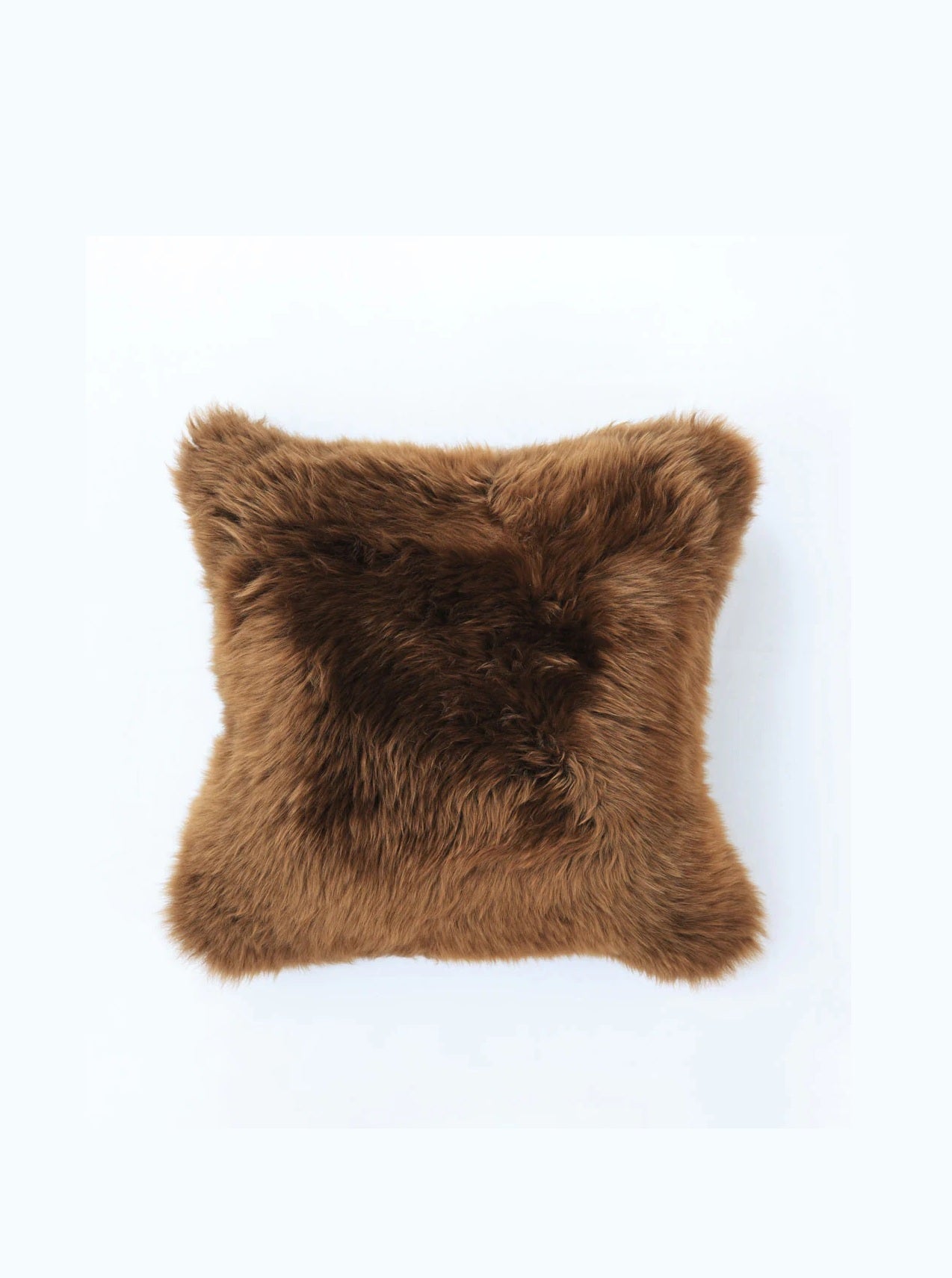 NZ Wool Sheepskin Cushion | Chestnut