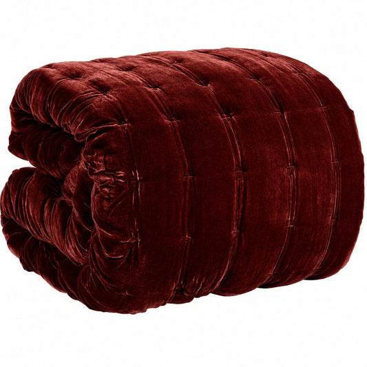 Pin Velvet Comforter - Chilli