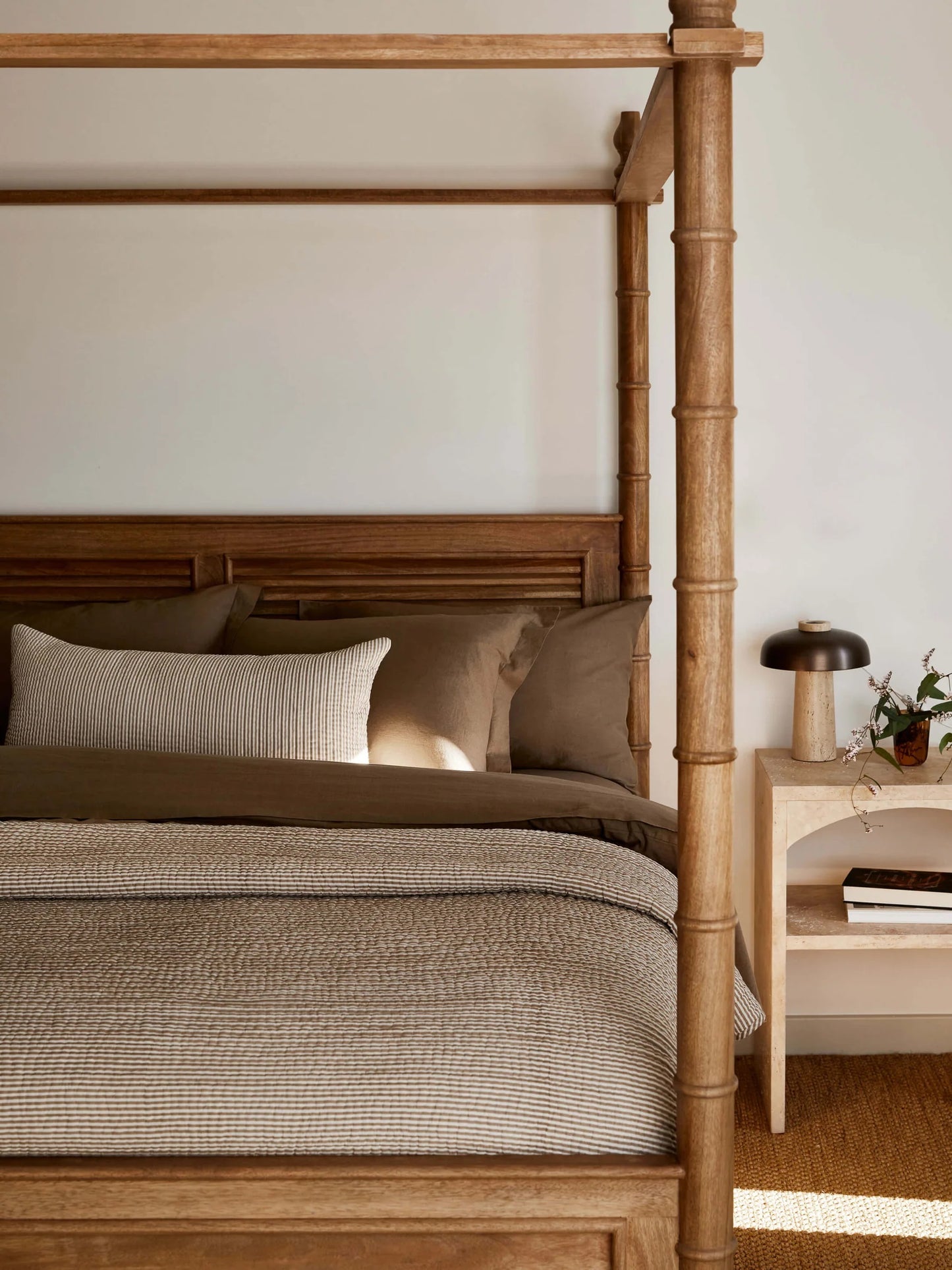 Linen Fitted Sheet | Café