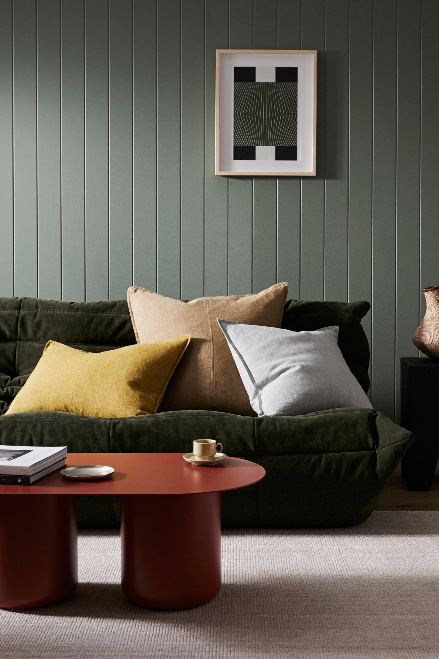 Euro Linen Cushion | Caper ( 60cm x 60cm )