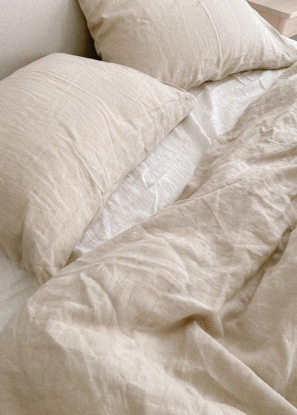 Élan Airo-Washed Linen Sheets | Made in NZ | Limestone