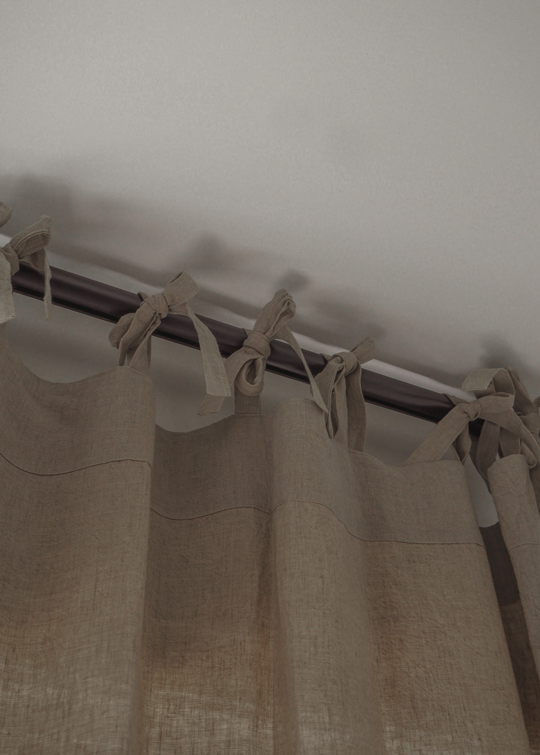 Tie Top Linen Curtains | Flax
