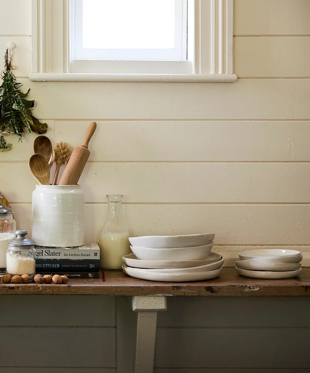 Rustic Stoneware Tapas Plate | Off White | 11.5cm