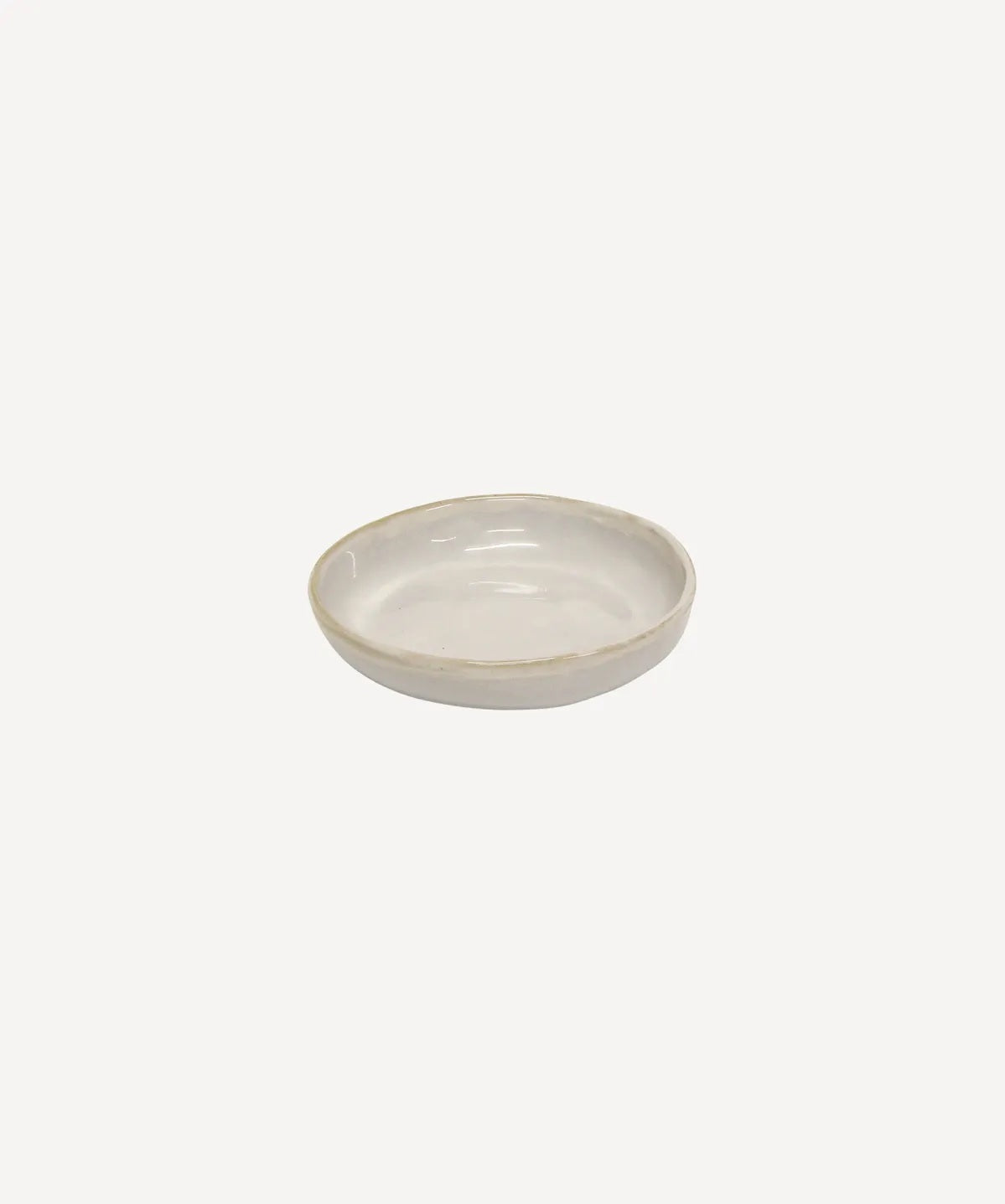 Rustic Stoneware Tapas Plate | Off White | 11.5cm