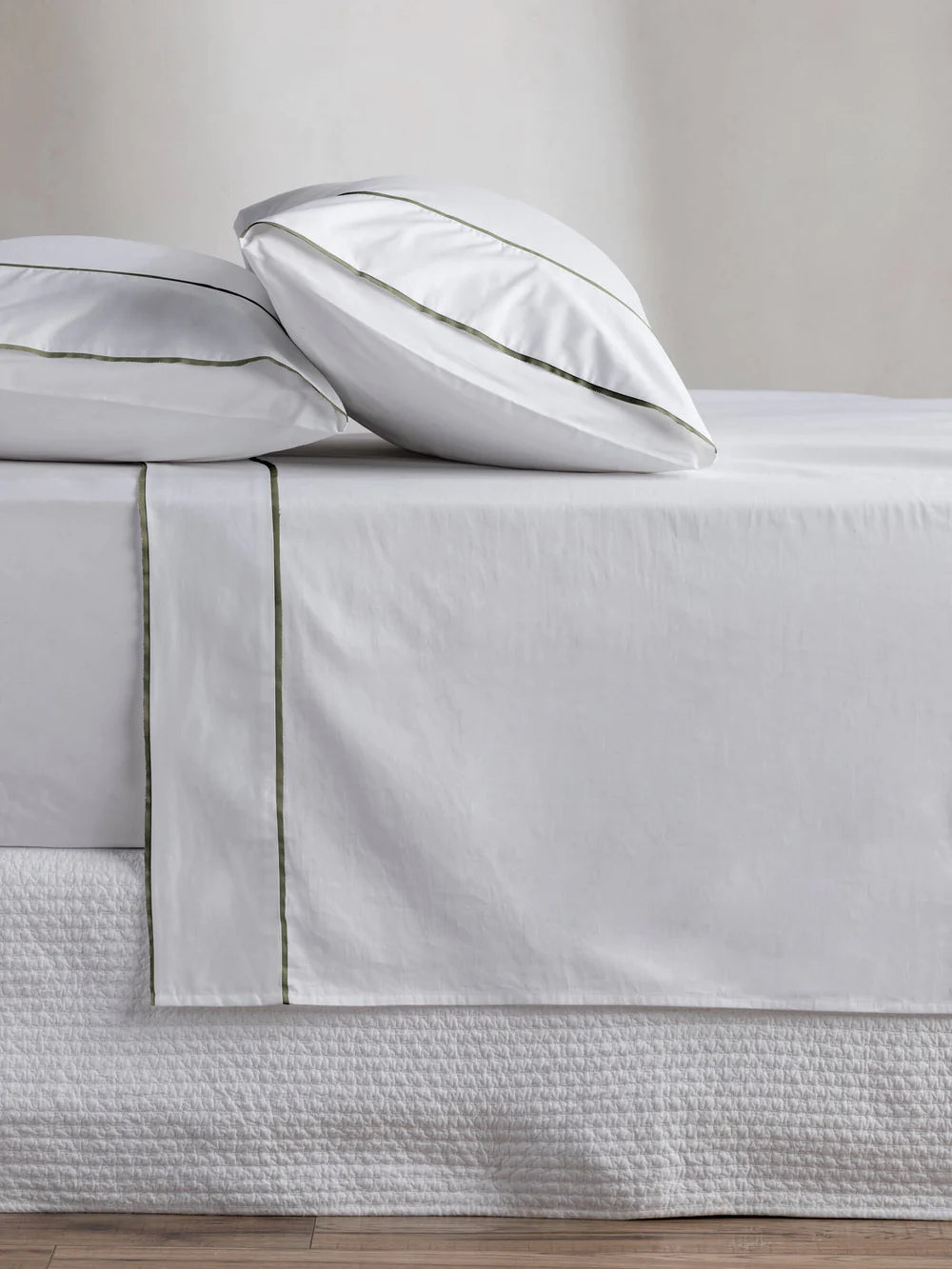 Egyptian Cotton Grosgrain Sheet Set | Olive