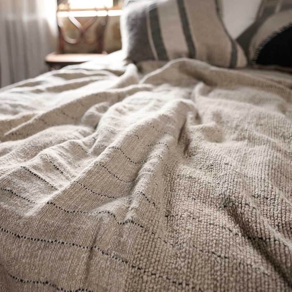 Handwoven Linen Bed Cover