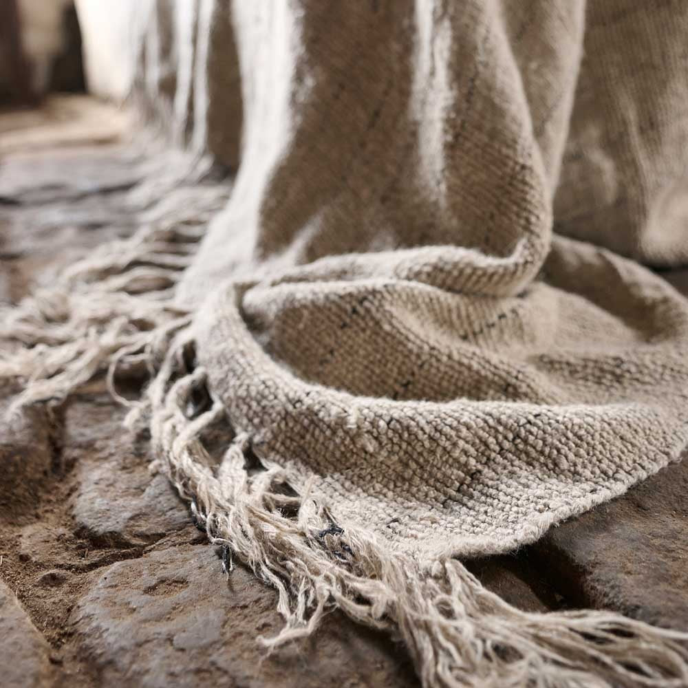 Handwoven Linen Bed Cover