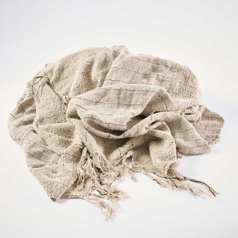 Handwoven Linen Bed Cover