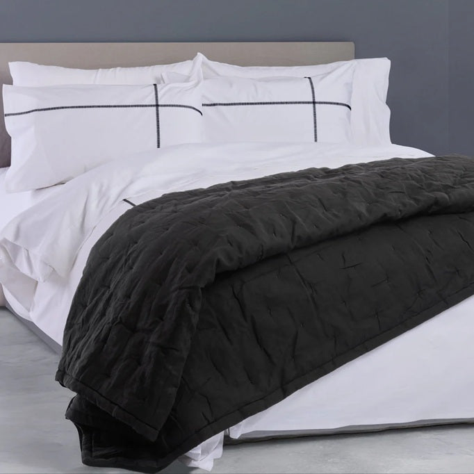 Hudson Duvet Cover Set - Black