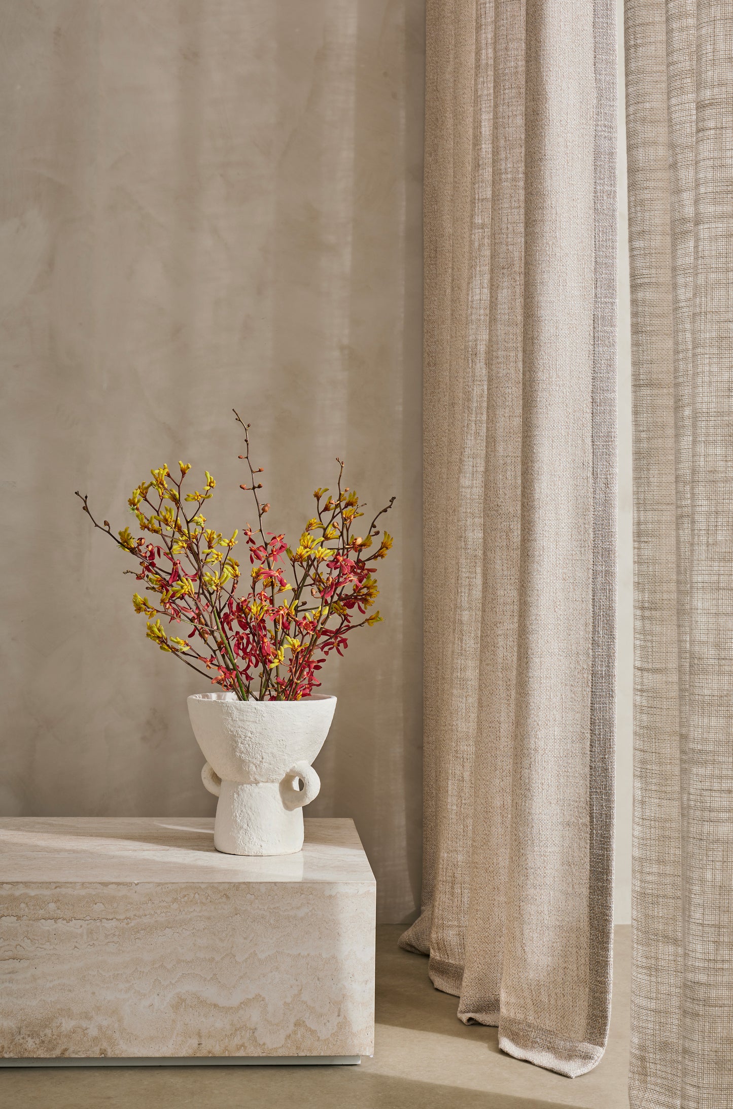 Woven Texture Linen Curtains