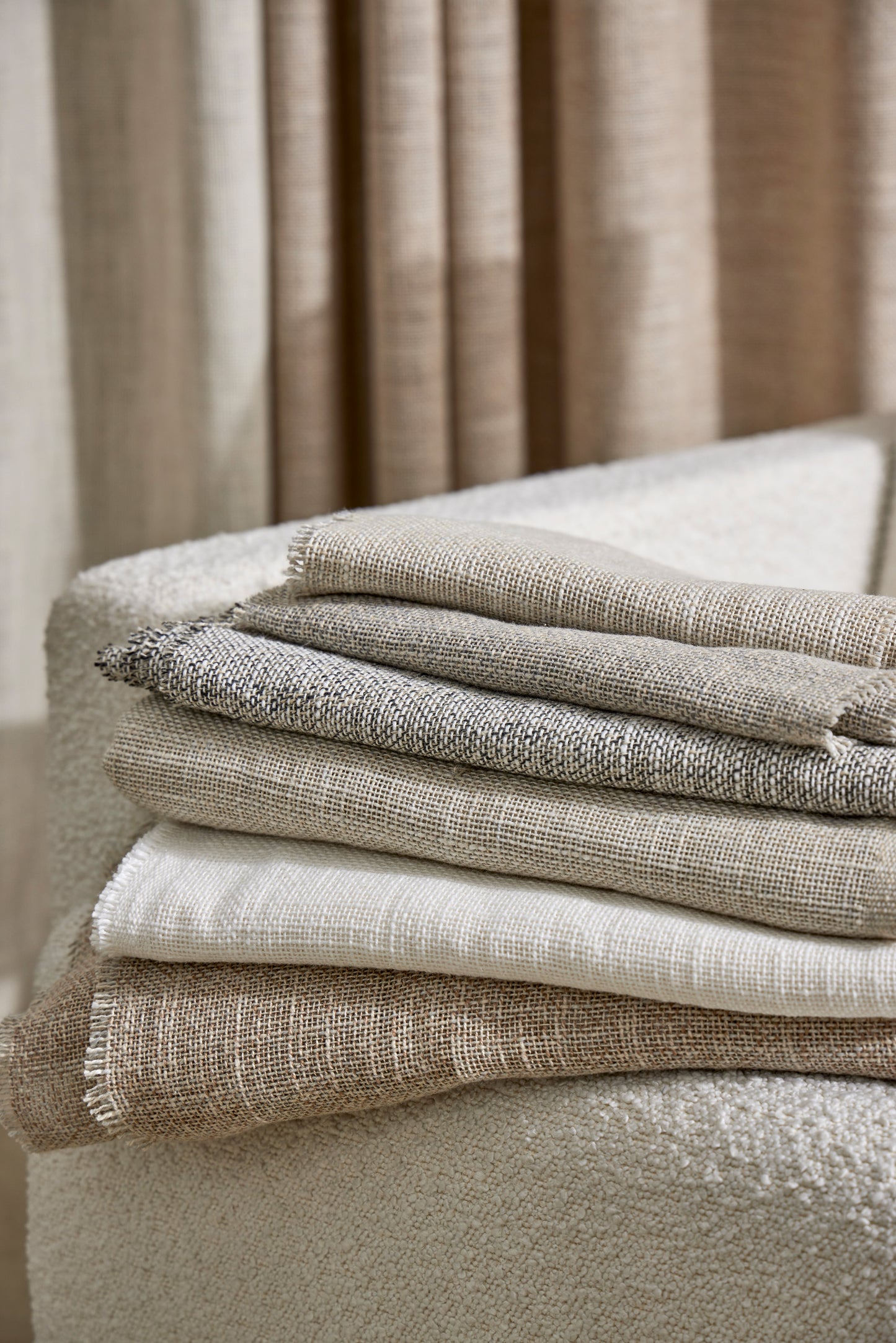 Woven Texture Linen Curtains