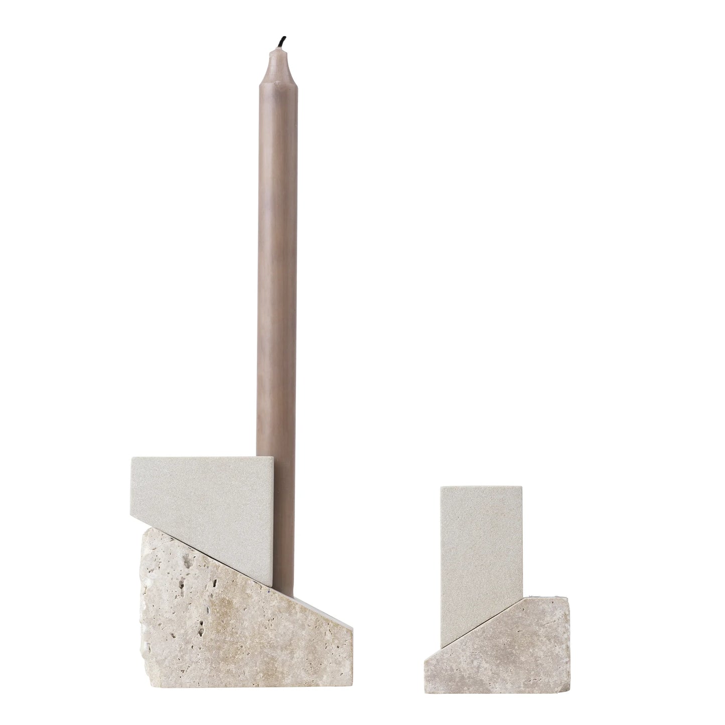 Travertine Candle Holder