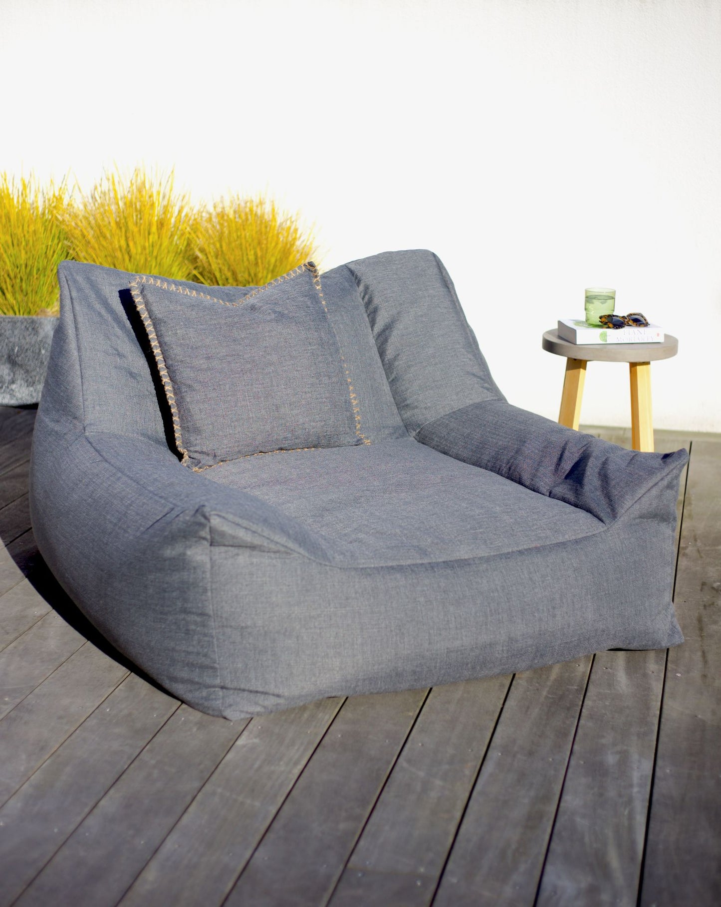 Outdoor Bean Bag Lounger - Charcoal