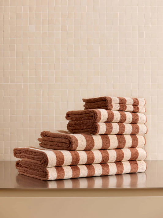 Raye Towels |  Terracotta
