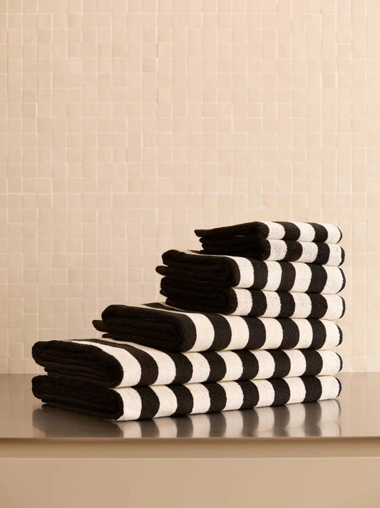 Raye Towels |  Noir