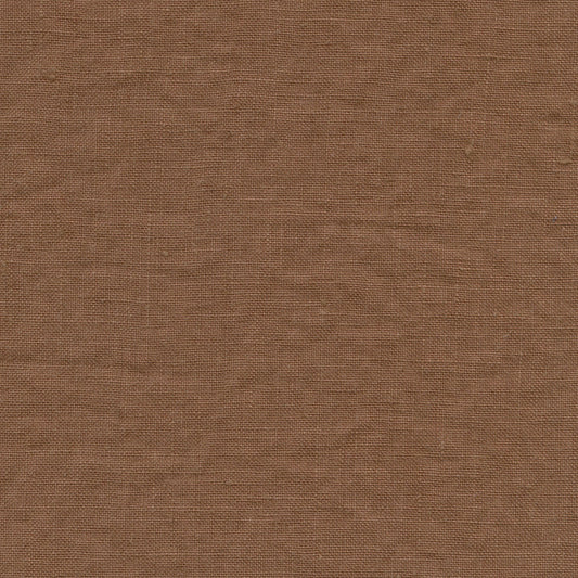 Heavy Linen Bed Cover | Chestnut