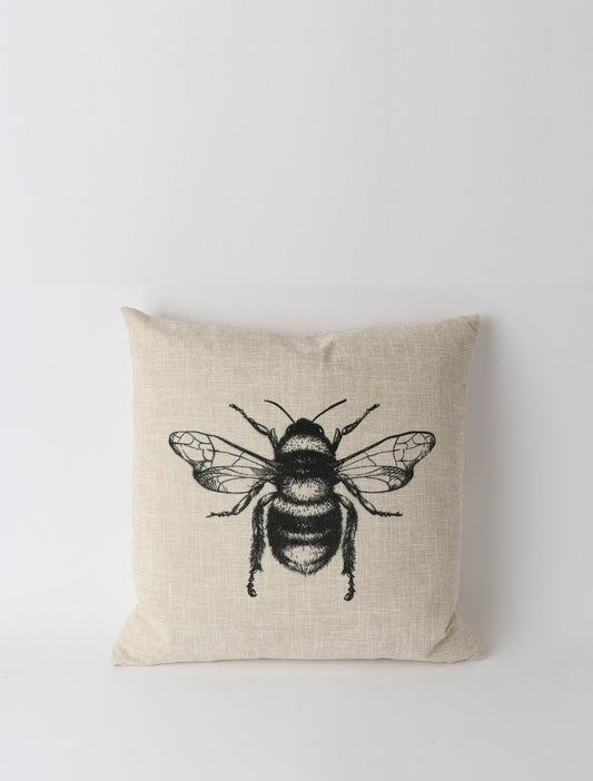 Bee Cushion - Oatmeal