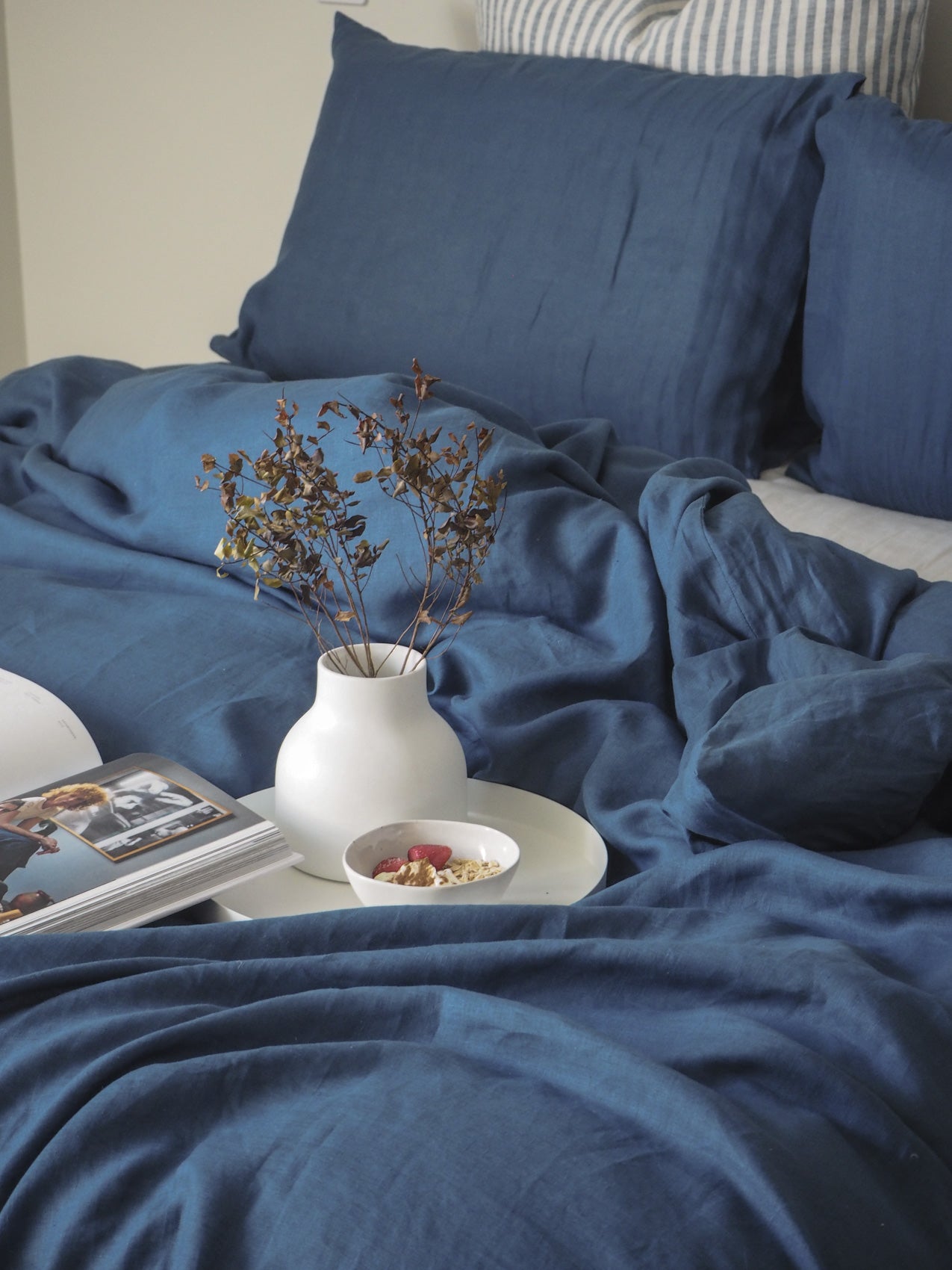 Linen Duvet Cover Set | French Blue