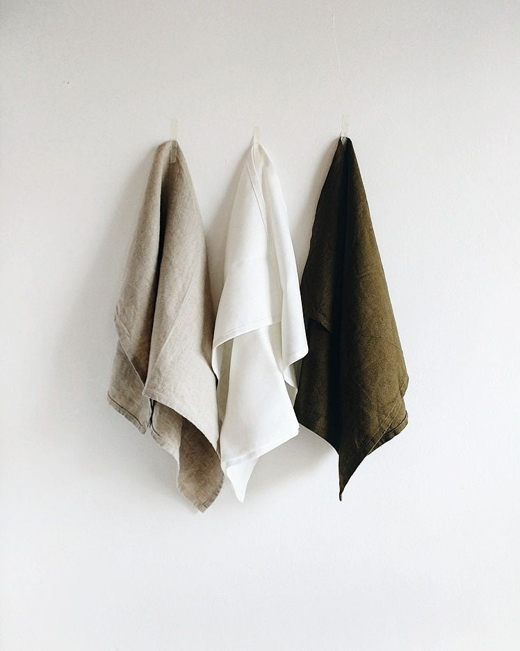 Linen Tea Towels 3 pack - Made in NZ
