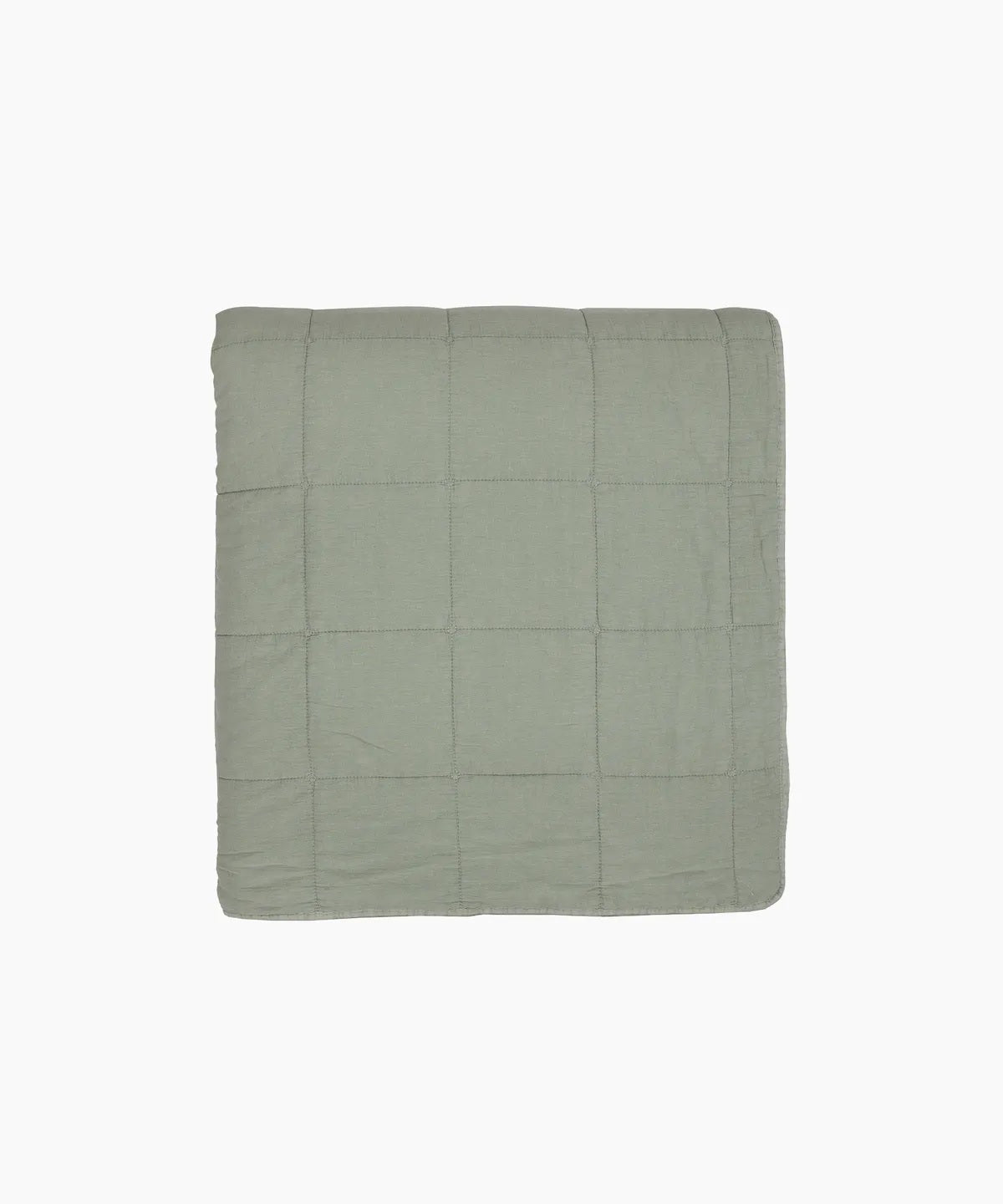 Stonewash Bed Cover in Sage