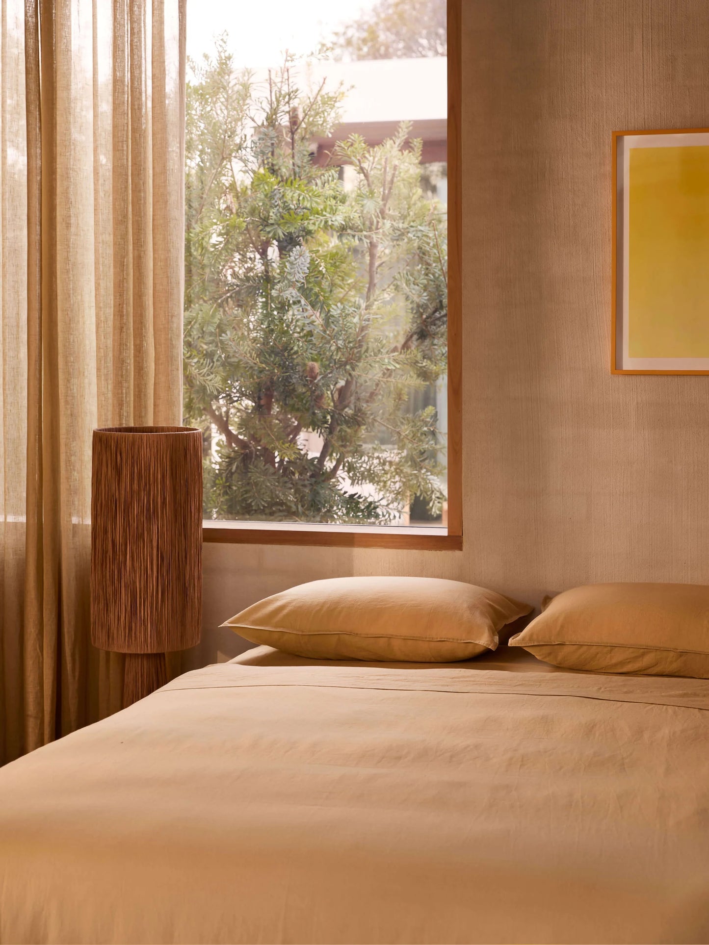 Linen & Cotton Duvet Cover Set - Pear