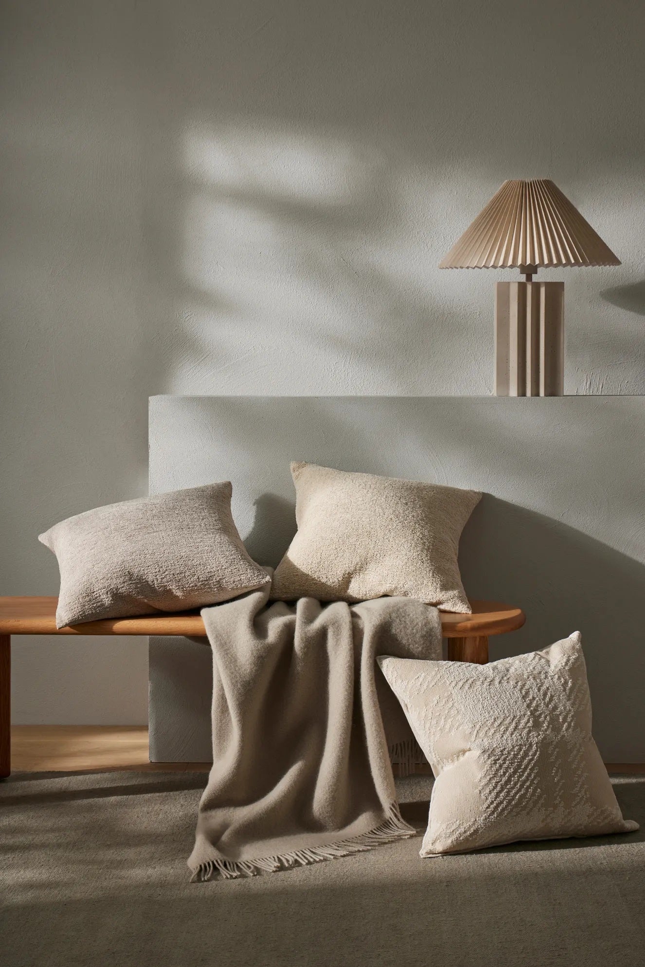 Limestone Throw Blanket - 100% New Zealand Wool