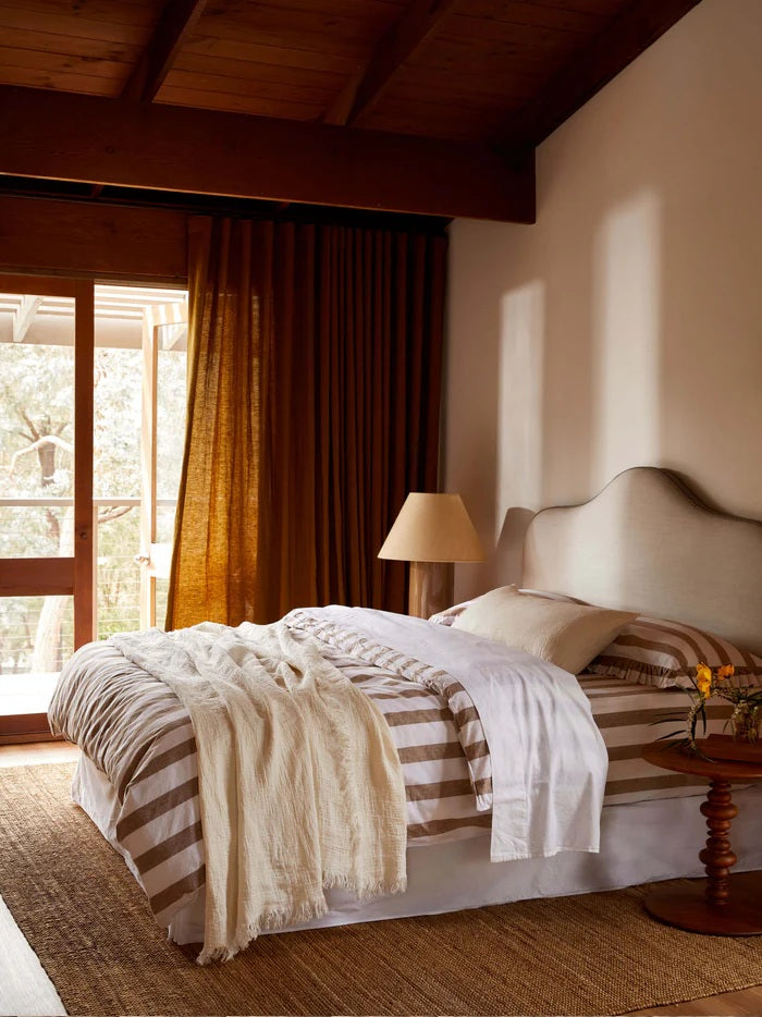 Pure Linen Throw |  Chalk