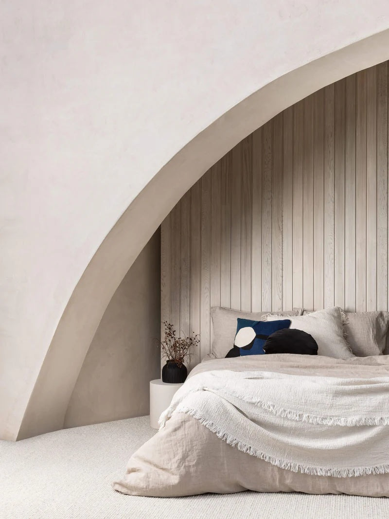 Pure Linen Throw |  Chalk