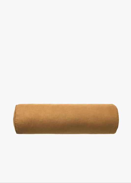 Brown cylindrical object on a white background
