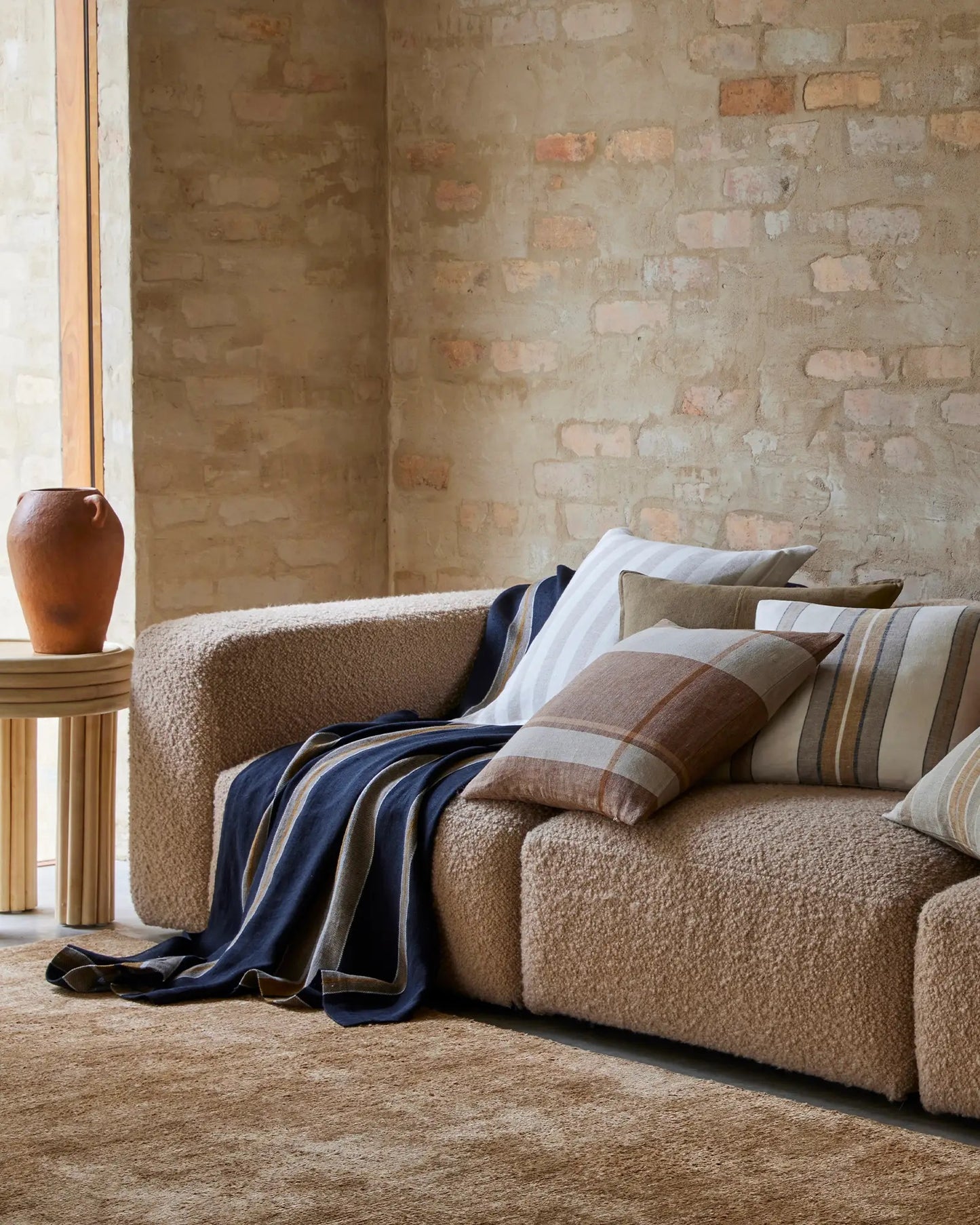 Rêve Linen Throw | Shadow